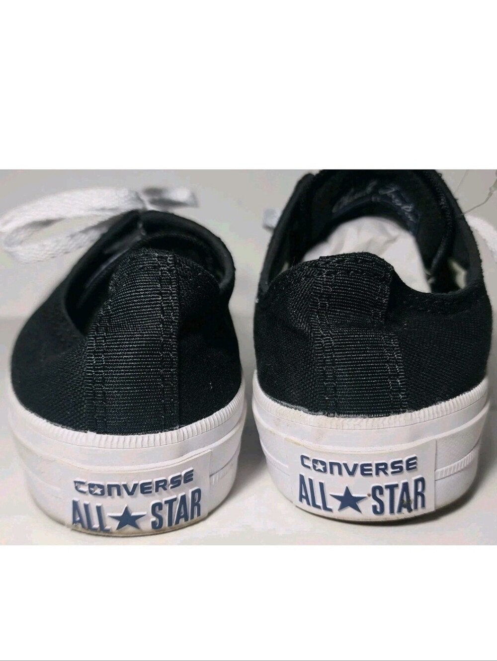 Check Taylor II Converse Sneakers Shoes With Lunarlon Womens Sz 6 EUC Black - Picture 5 of 9